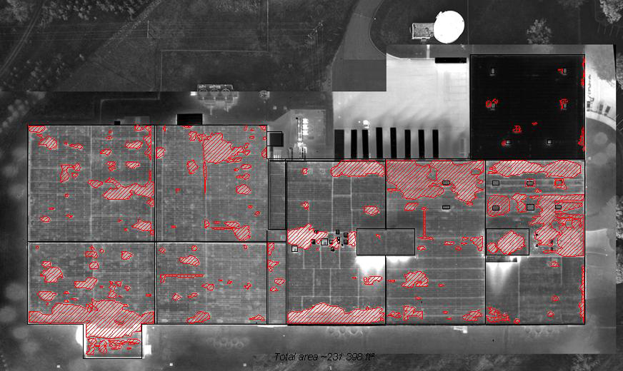 IR image with cad overlay